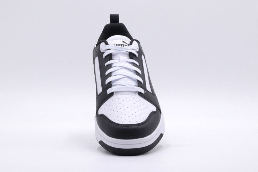 Puma Rebound V6 Low Ανδρικά Sneakers Μαύρα, Λευκά