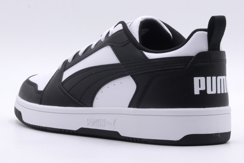 Puma Rebound V6 Low Ανδρικά Sneakers Μαύρα, Λευκά