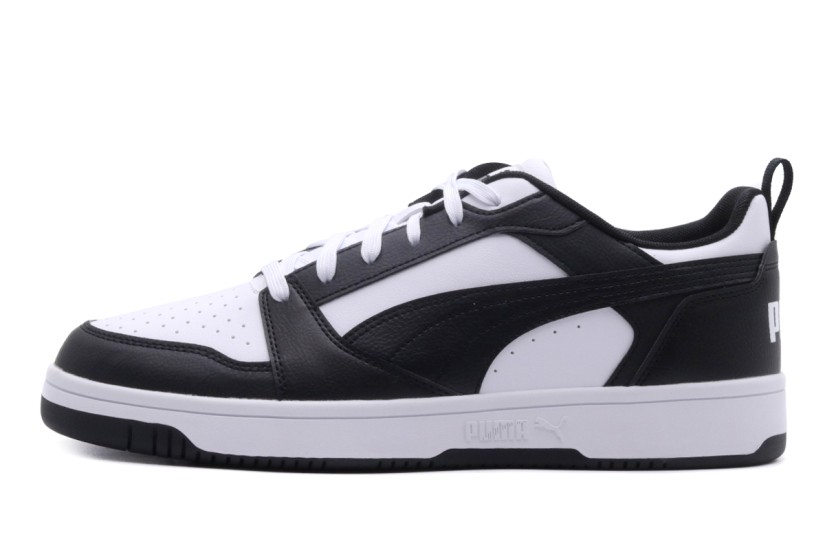Puma Rebound V6 Low Ανδρικά Sneakers Μαύρα, Λευκά