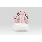 Fila Abel 4 Nanobionic Velcro Παιδικά Sneakers Ροζ, Μαύρα, Λευκά