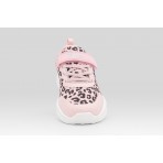 Fila Abel 4 Nanobionic Velcro Παιδικά Sneakers Ροζ, Μαύρα, Λευκά