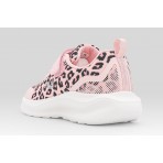 Fila Abel 4 Nanobionic Velcro Παιδικά Sneakers Ροζ, Μαύρα, Λευκά