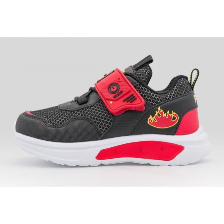 Fila Firefighter Velcro Lights Παιδικά Sneakers Μαύρα, Κόκκινα, Διάφορα Χρώματα