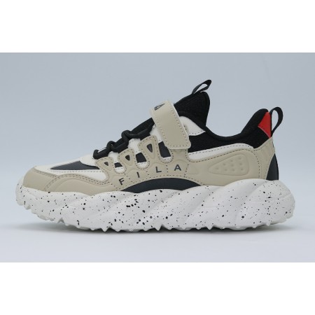Fila Memory Space 3 V Παιδικά Sneakers Μπεζ, Μαύρα, Λευκά