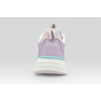 Fila Space 4 Memory Velcro Παιδικά Sneakers Λευκά, Μωβ, Σιέλ