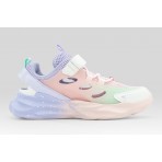 Fila Wave Memory Velcro Παιδικά Sneakers Ροζ, Μωβ, Λευκά, Πράσινα