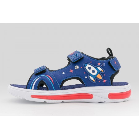 Fila Rocket Velcro Lights Παιδικά Σανδάλια Μπλε Σκούρο, Διάφορα Χρώματα