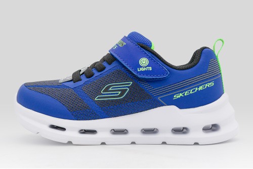 Skechers S-Lights Glide Step Lights Sneakers (400240L-BLBK)