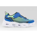 Skechers S Lights Vortex 3.0 Παιδικά Sneakers Μπλε, Λαχανί, Λευκά