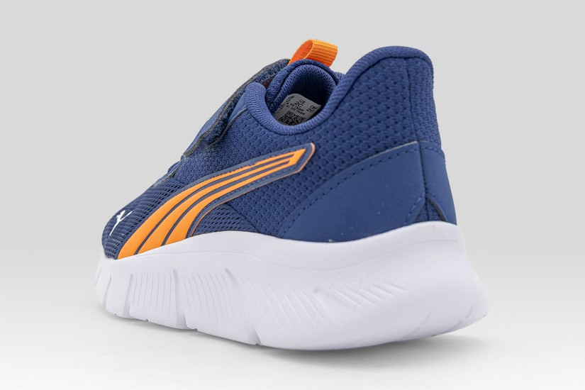 Puma Flexfocus Modern Παιδικά Sneakers Μπλε Σκούρο, Πορτοκαλί, Λευκά