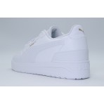 Puma Shuffle Downtown Ανδρικά Sneakers Λευκά
