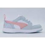 Puma Rebound V6 Lo Space Belle Sneakers Γκρι, Λευκά, Ροζ