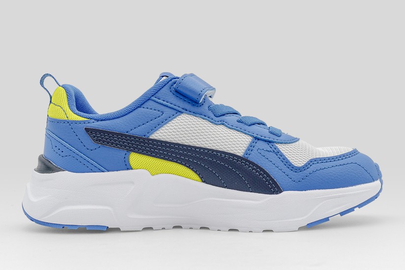 Puma Trinity 2 Παιδικά Sneakers Μπλε, Λευκά, Μπλε Σκούρο, Κίτρινα
