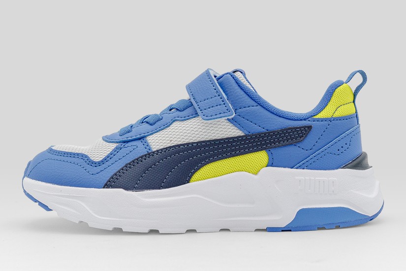 Puma Trinity 2 Παιδικά Sneakers Μπλε, Λευκά, Μπλε Σκούρο, Κίτρινα
