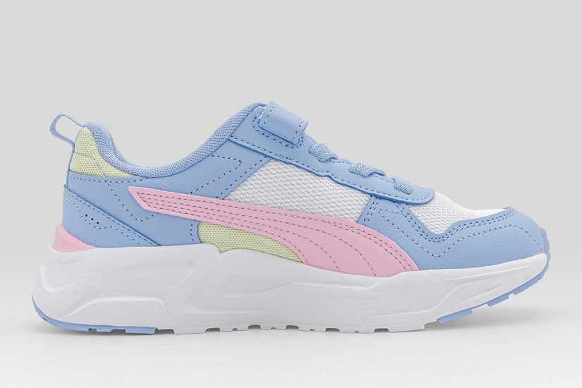 Puma Trinity 2 Παιδικά Sneakers Λιλά, Λευκά, Ροζ, Κίτρινα