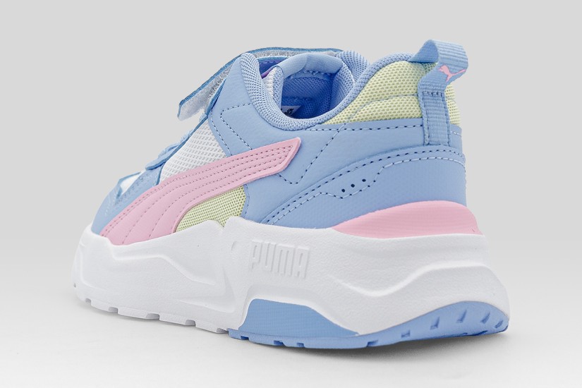 Puma Trinity 2 Παιδικά Sneakers Λιλά, Λευκά, Ροζ, Κίτρινα