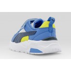 Puma Trinity 2 Βρεφικά Sneakers Μπλε, Λευκά, Μπλε Σκούρο, Κίτρινα
