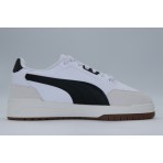 Puma Shuffle Downtown Ανδρικά Sneakers Λευκά, Μαύρα, Εκρού