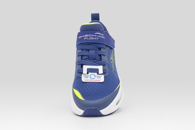 Skechers Air Flight Παιδικά Sneakers Μπλε, Λευκά, Κίτρινο Φλούο