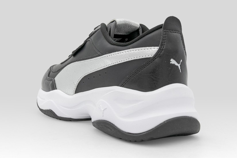 Puma Cilia Mode Metallic Whisper Sneakers Μαύρα, Λευκά, Ασημί