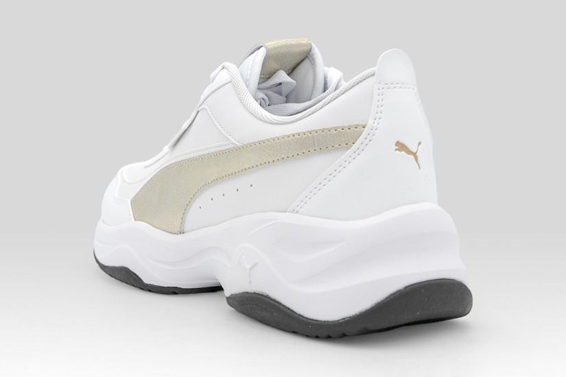 Puma Cilia Mode Metallic Whisper Sneakers Λευκά, Μαύρα, Ασημί