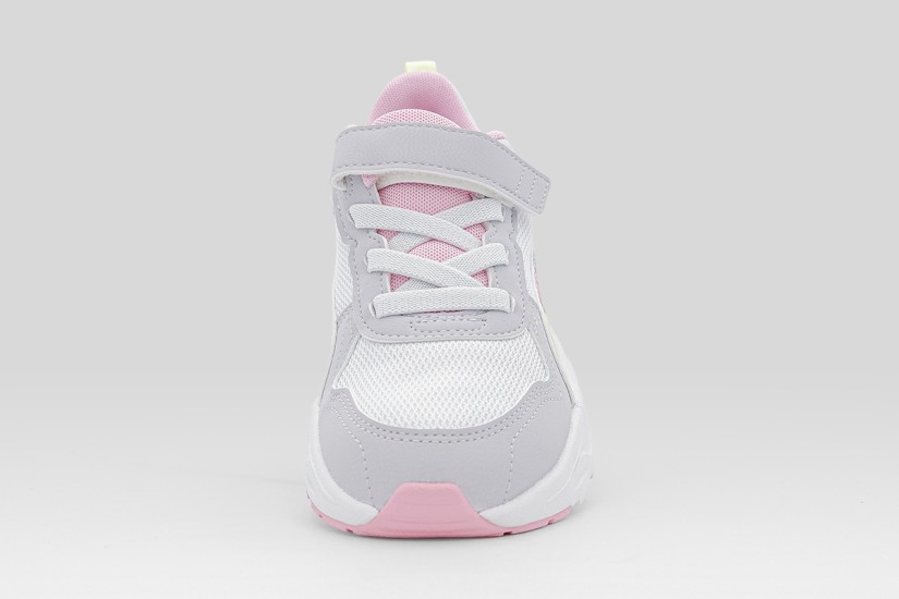 Puma Trinity 2 Παιδικά Sneakers Λευκά, Γκρι, Ροζ, Κίτρινα