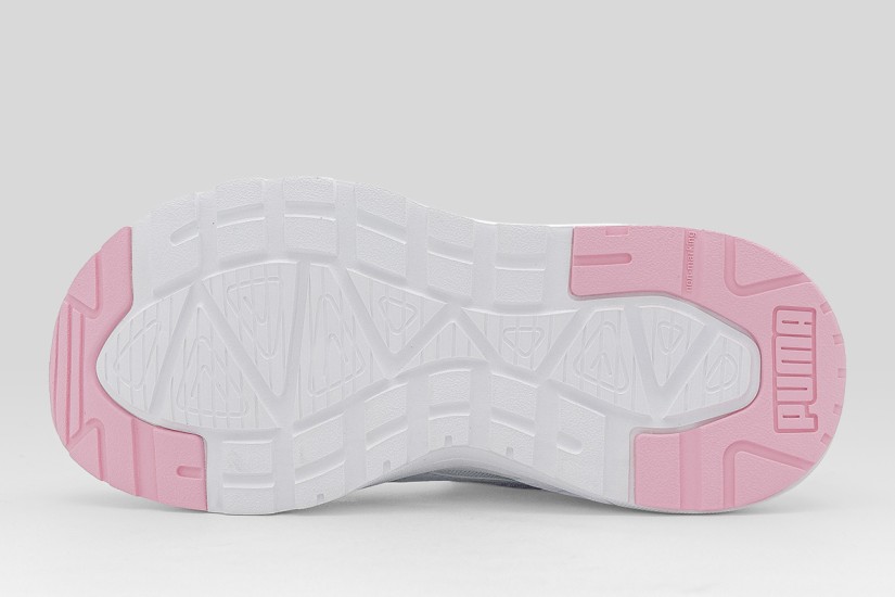 Puma Trinity 2 Παιδικά Sneakers Λευκά, Γκρι, Ροζ, Κίτρινα