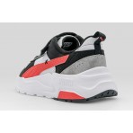 Puma Trinity 2 LT Mid 90S Παιδικά Sneakers Μαύρα, Λευκά, Κόκκινα