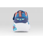 Skechers Play Scene Βρεφικά Sneakers Μπλε, Λευκά, Πορτοκαλί