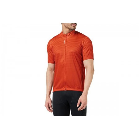 Odlo T-Shirt S-U Collar S-S Full Zip Essential T-Shirt Ανδρικό 