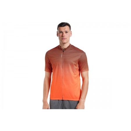 Odlo Cycling Stand-Up Collar S-S Full Zip Essential T-Shirt 