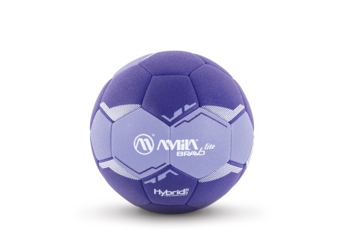Amila Μπάλα Handball Bravo Lite Νο1 - Μωβ  Βιολετί  Λευκό (41313)