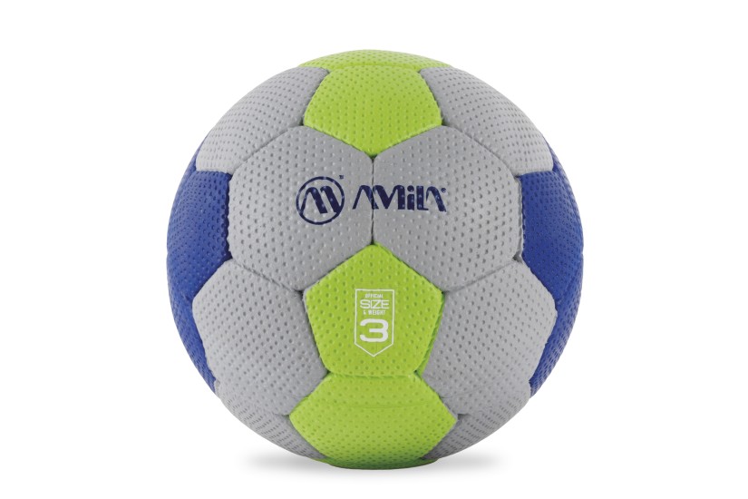 Amila Μπάλα Handball Cellular Νο3 - Μπλε  Πράσινο  Γκρι (41320)
