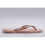 Havaianas Slim Crystal Γυναικείες Σαγιονάρες Ροζ