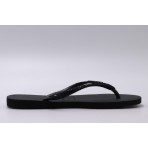 Havaianas Slim Glitter Γυναικείες Σαγιονάρες Μαύρες