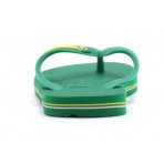 Havaianas Brasil Logo Σαγιονάρες Πράσινες