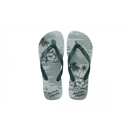 Havaianas Top Maison Kitsune Hawaiian Flip Flops