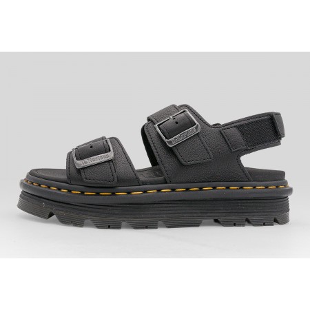 Dr. Martens Zebzag Pisa Leather Platform Γυναικεία Σανδάλια Μαύρα