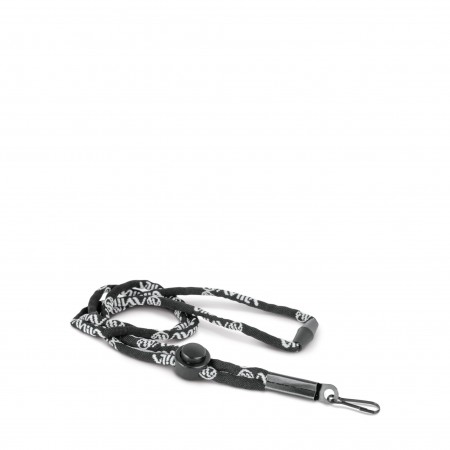 Amila Κορδόνι Ασφαλείας Σφυρίχτρας Whistle Lanyard - Μαύρο (44066)