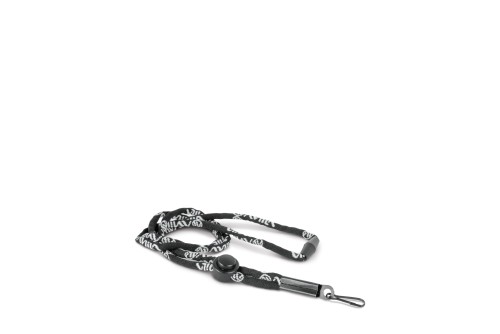 Amila Κορδόνι Ασφαλείας Σφυρίχτρας Whistle Lanyard - Μαύρο (44066)