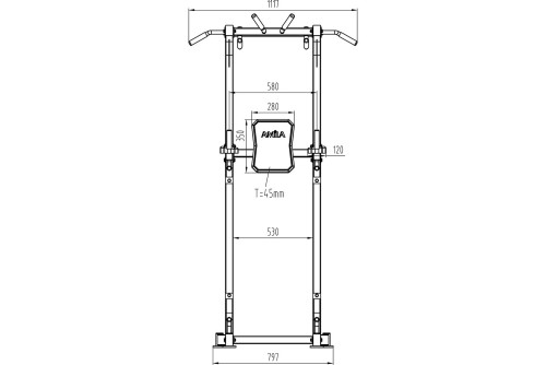 Amila Μηχάνημα Μονόζυγοδίζυγο Amila Power Tower Pt800 (44274)