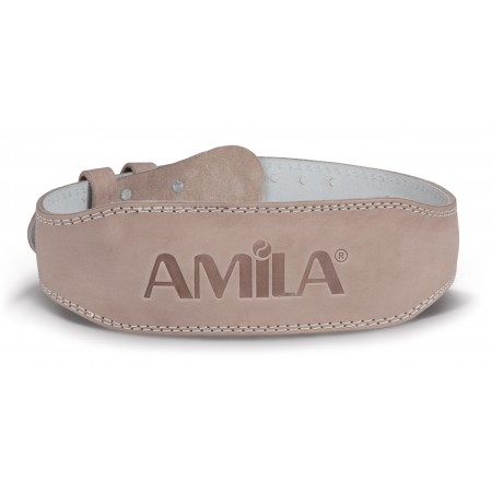 Amila Ζώνη ’Ρσης Βαρών Amila Δερμάτινη Μπεζ A Quality M