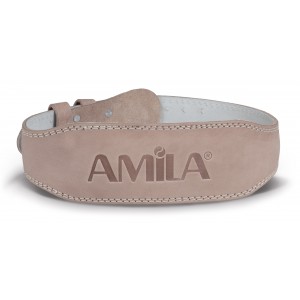 Amila Ζώνη ’Ρσης Βαρών Amila Δερμάτινη Μπεζ A Quality L (44302)