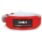 Amila Ζώνη ’Ρσης Βαρών Amila Δερμάτινη Κόκκινη Γ΄ Quality S (44305)