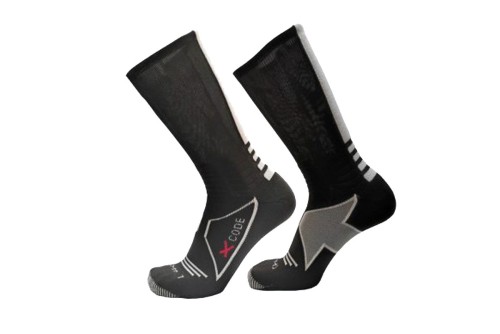 X-Code Basketball 3D-Icon Κάλτσες Ψηλές 1 Ζευγάρι (44555 BLACK)