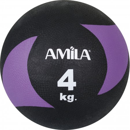 Amila Μπαλα Medicine 4Kgr - 100% Α Ποιοτ. Λαστιχο, Soft, Rebound 