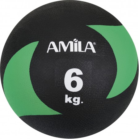 Amila Μπαλα Medicine 6Kgr - 100% Α Ποιοτ. Λαστιχο, Soft, Rebound 