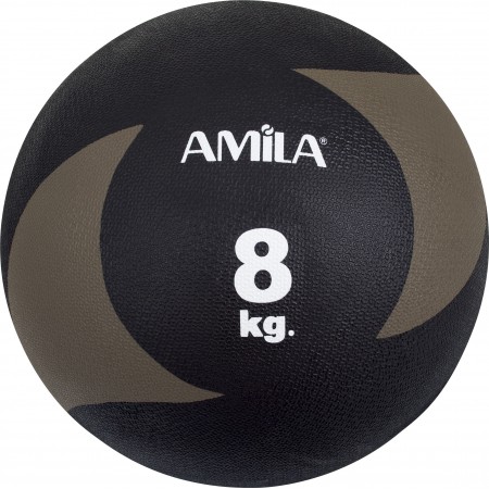 Amila Μπαλα Medicine 8Kgr - 100% Α Ποιοτ. Λαστιχο, Soft, Rebound 