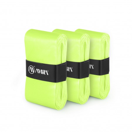 Amila Ταινία Λαβής Ρακετών Amila Overgrip Neon Green 3 Τεμ 