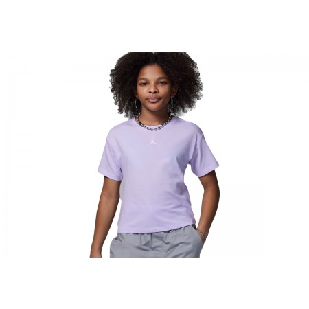 Jordan Jumpman Air Παιδικό Κοντομάνικο T-Shirt Λιλά (45A770 P36)